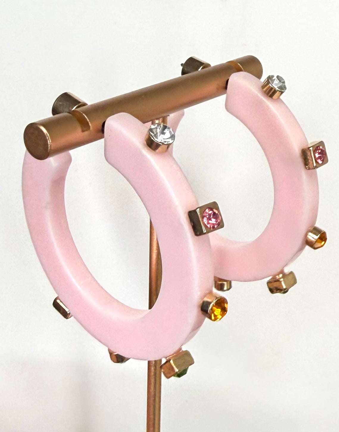 Pretty in Pink Hoops