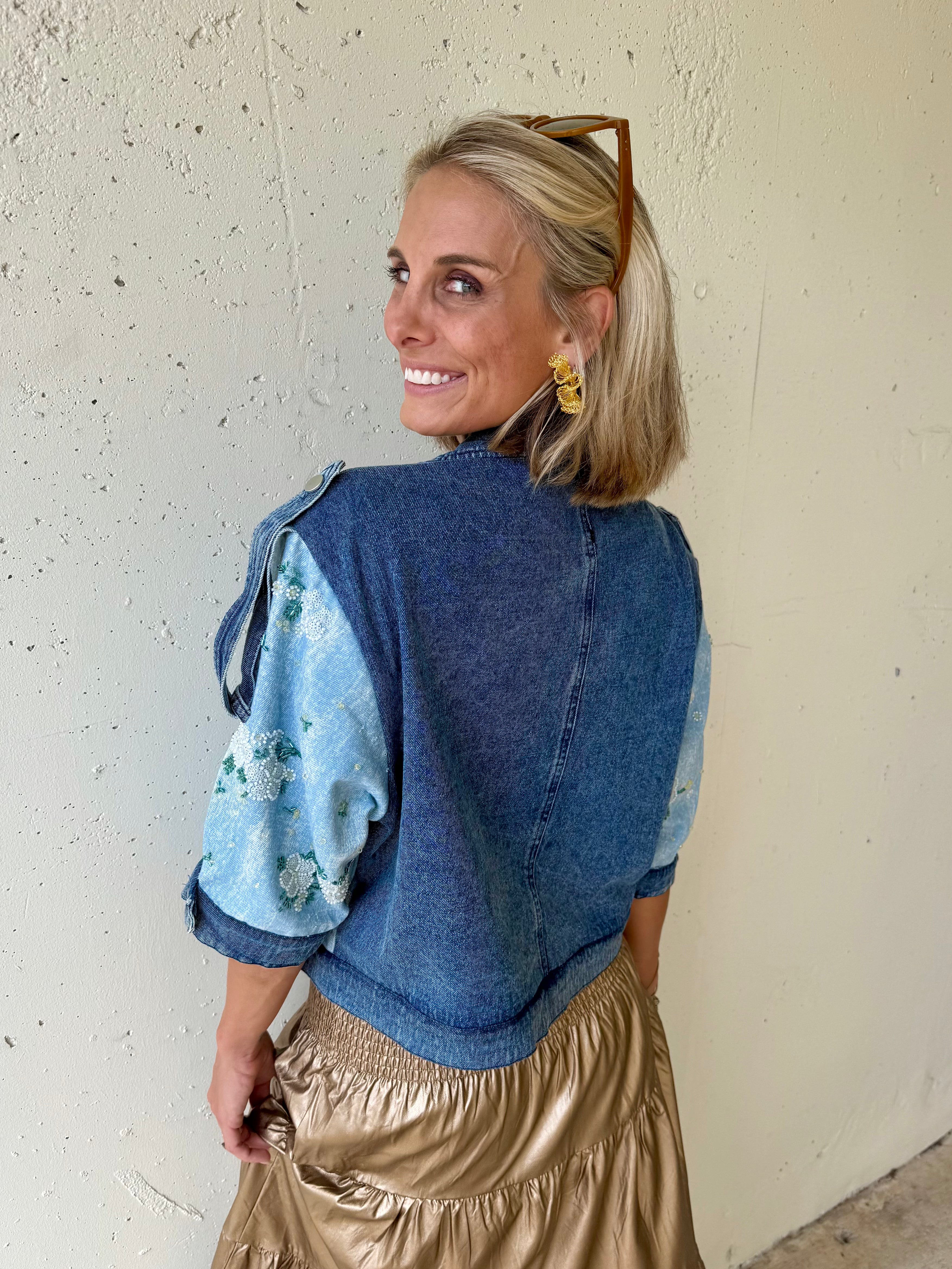 The In Bloom Denim Jacket