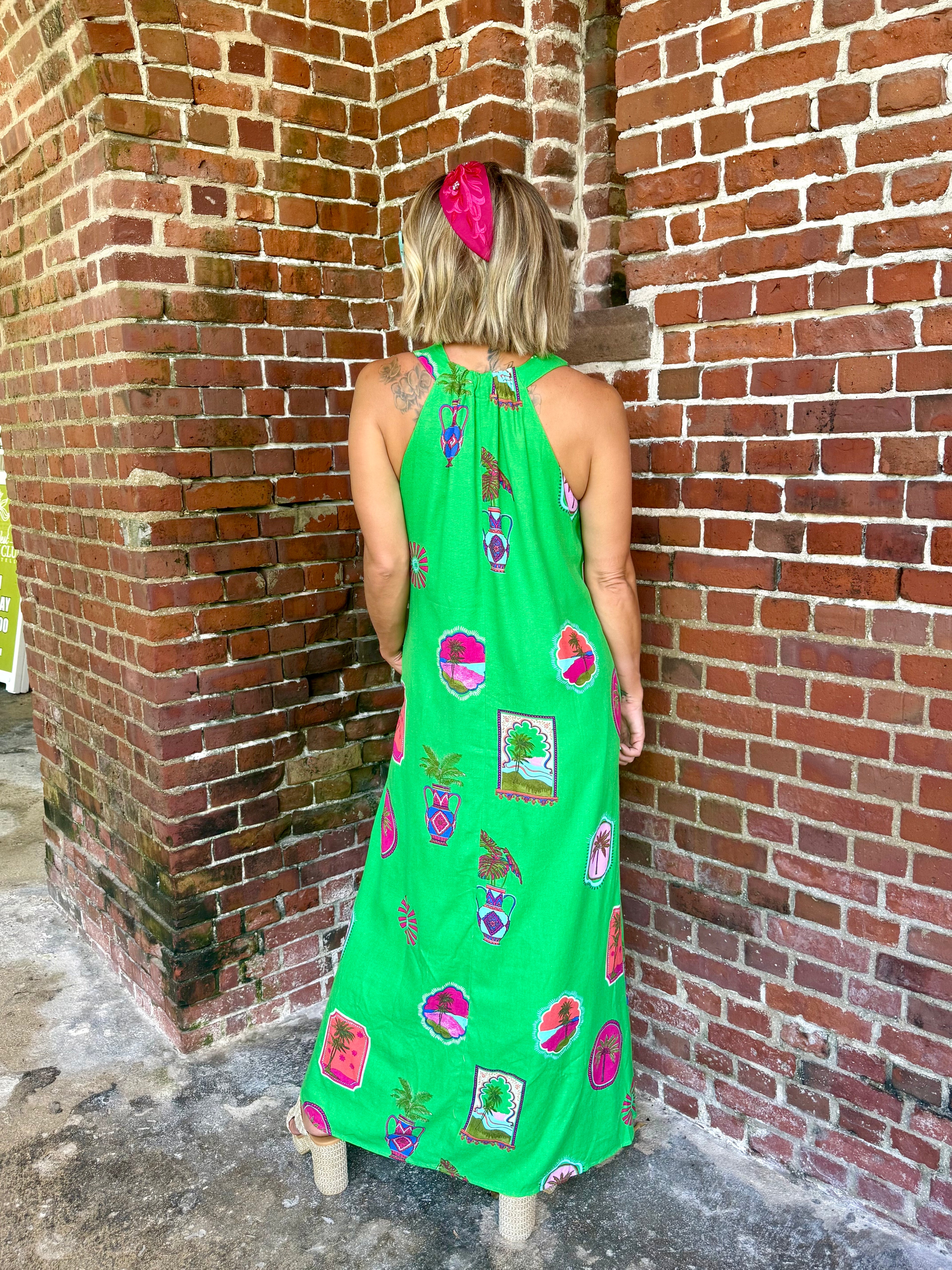 Postcard Palms Maxi Dress