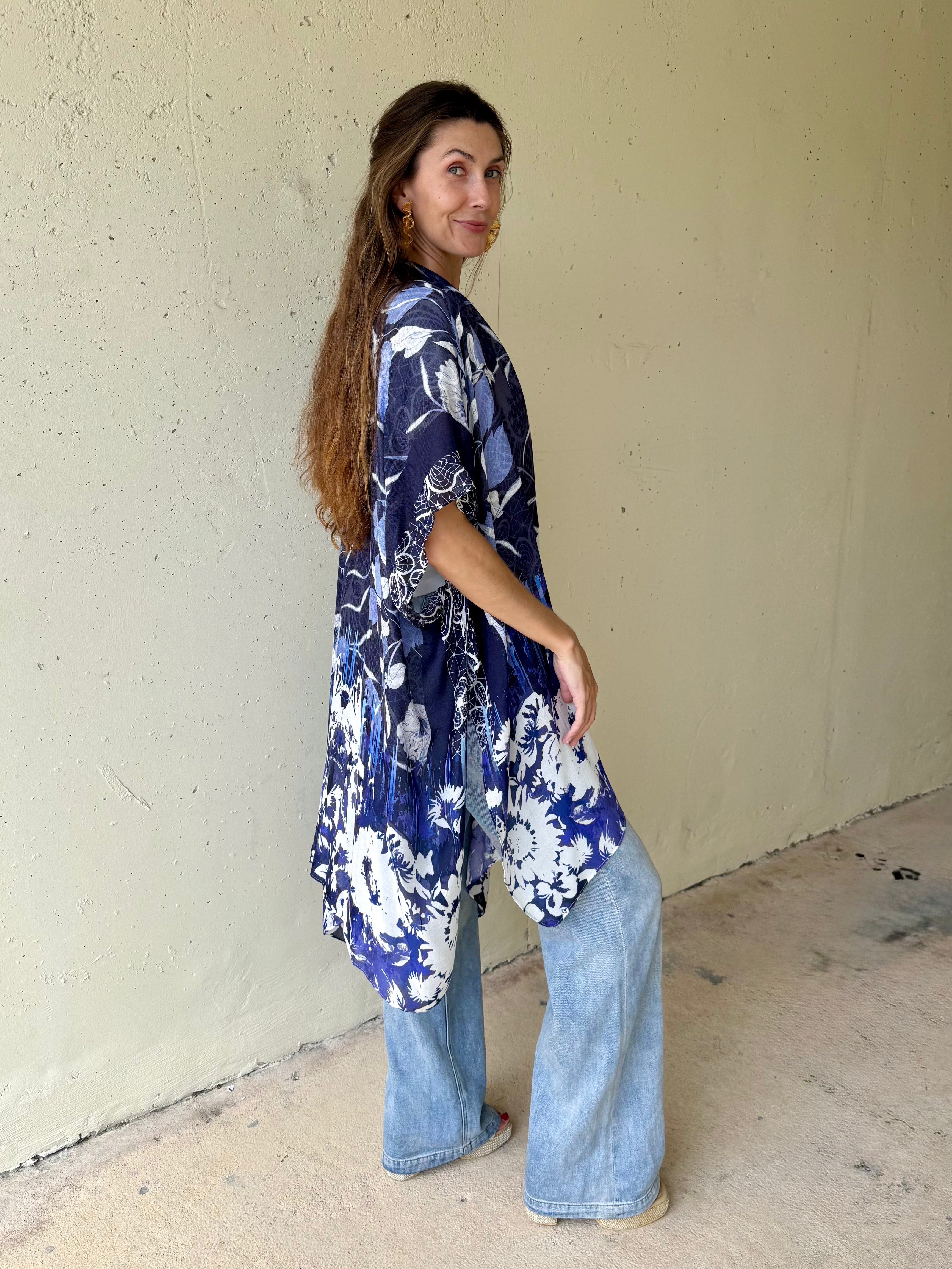 Blue Belle Kimono