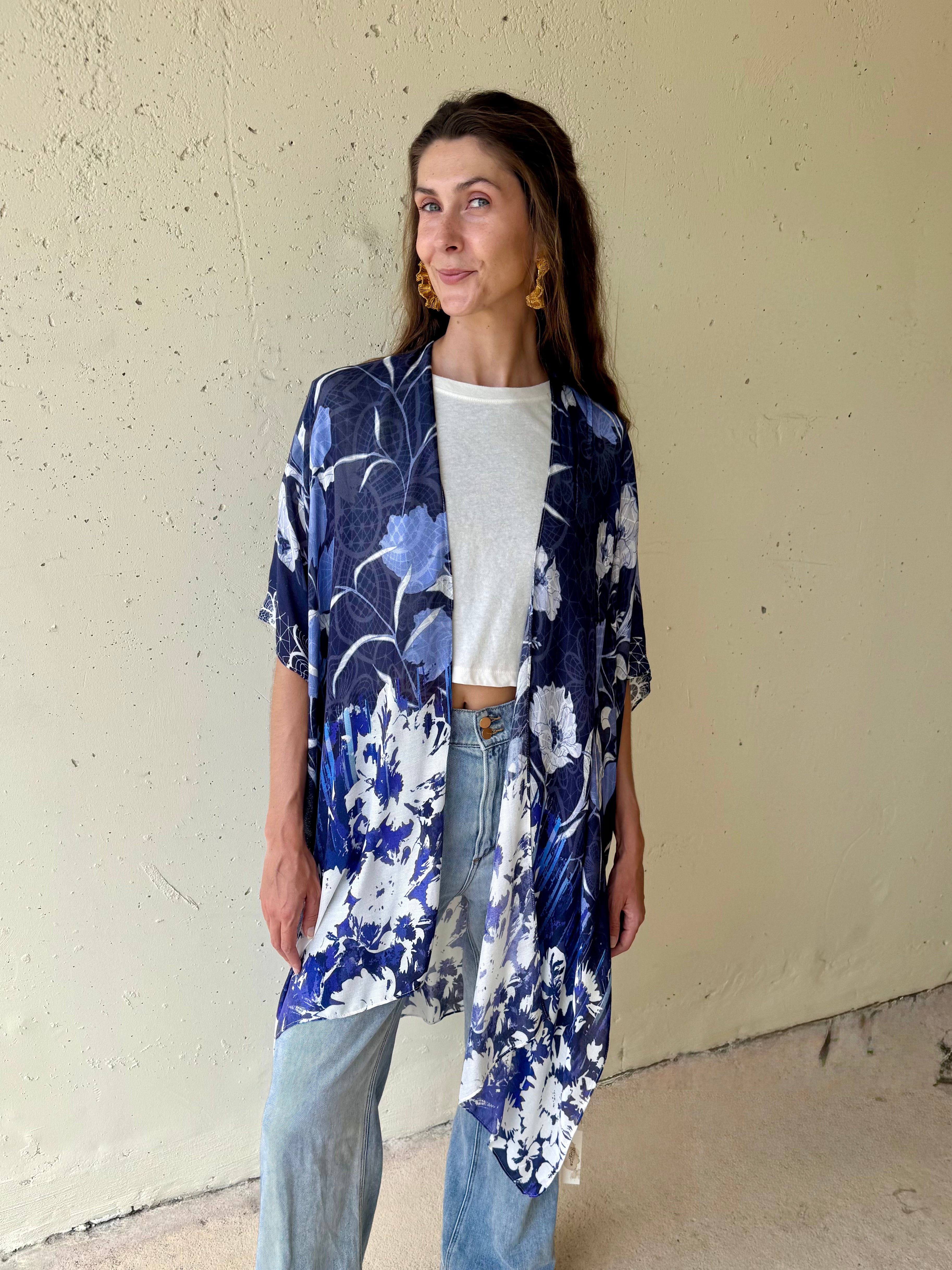Blue Belle Kimono