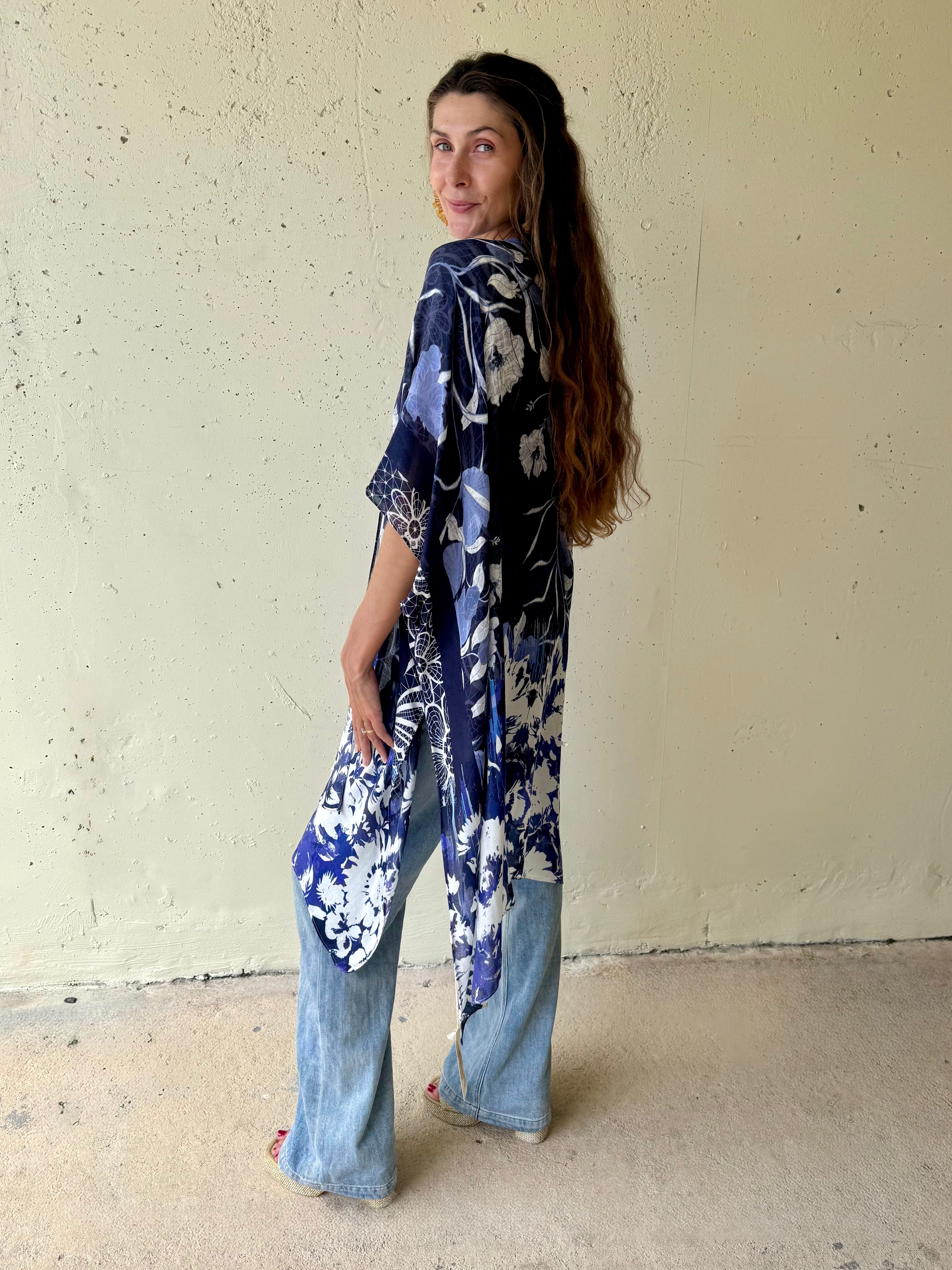 Blue Belle Kimono