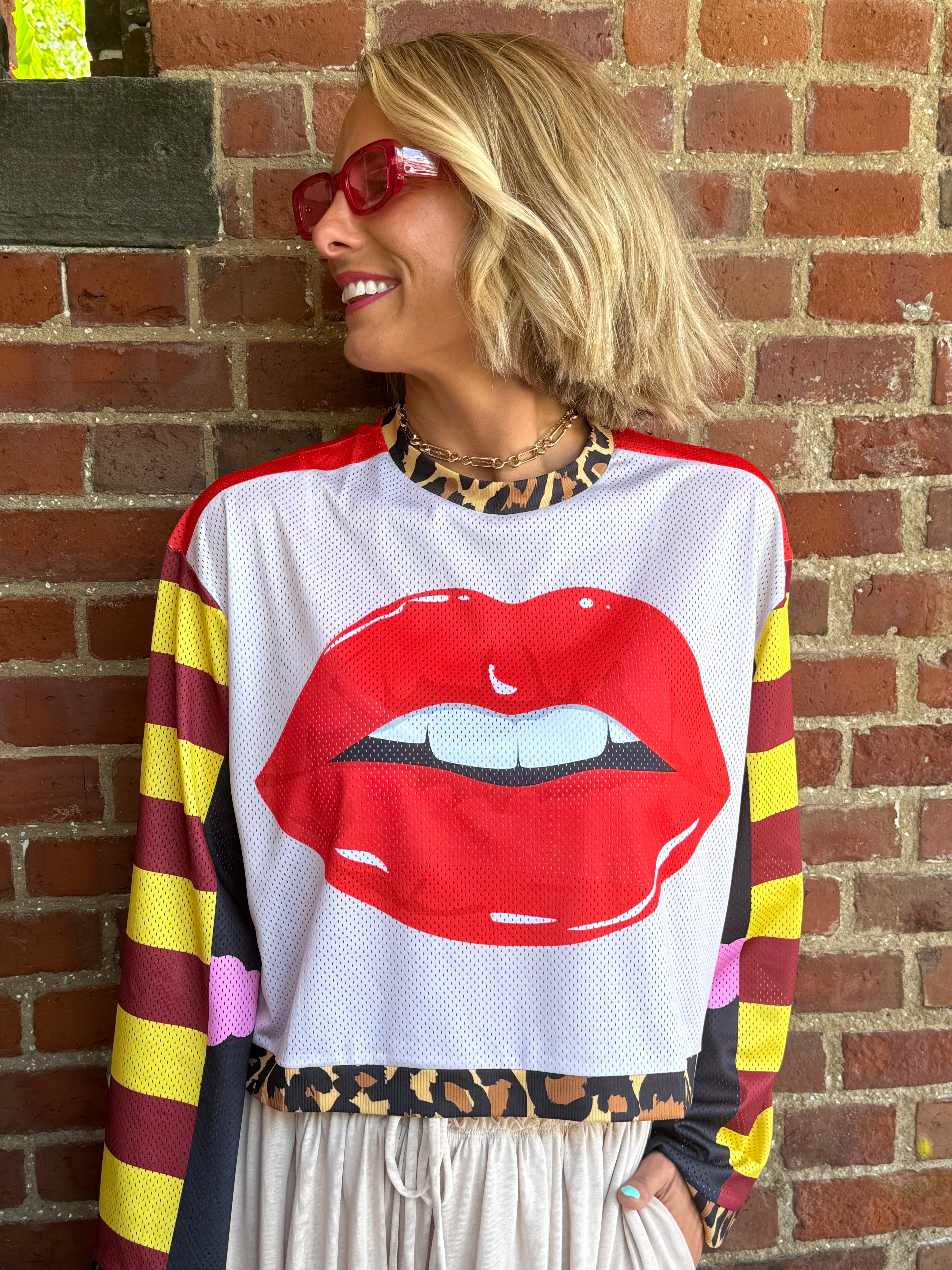 Lip Lovin Mesh Top