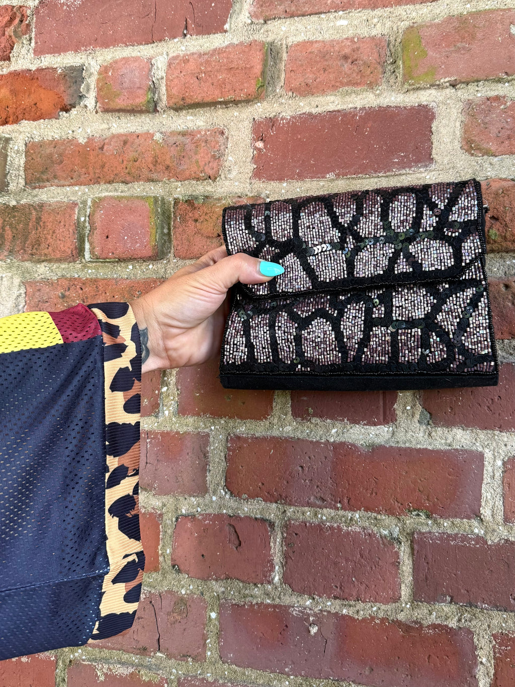 Midnight Mosaic Clutch