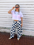 Check Mate Barrel Jeans