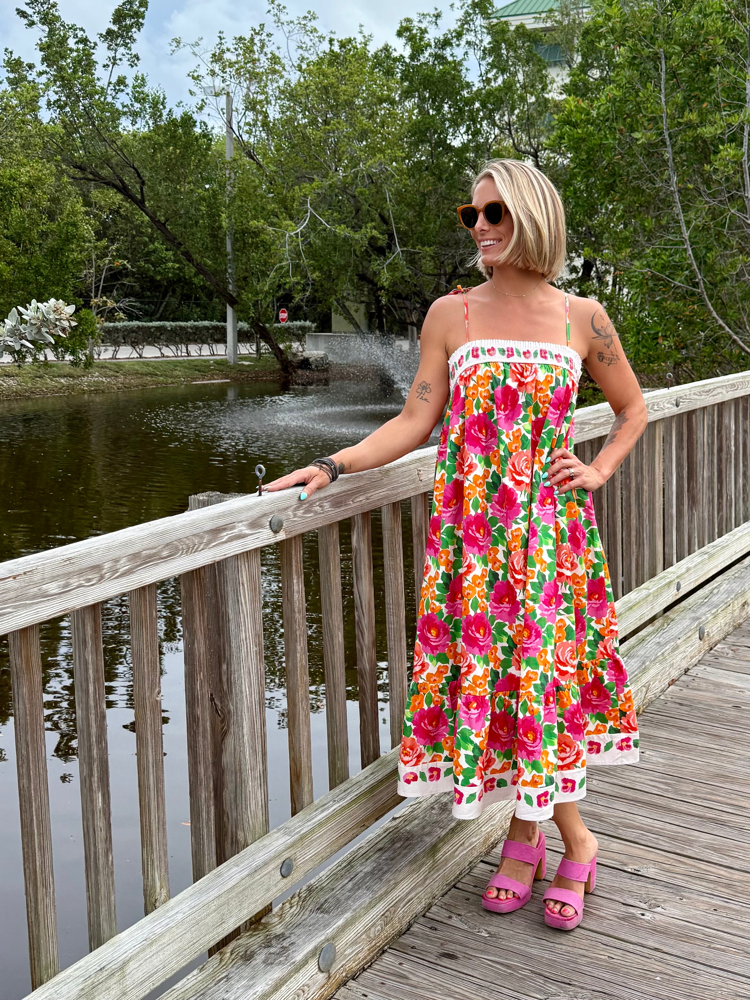 Secret Garden Midi Dress