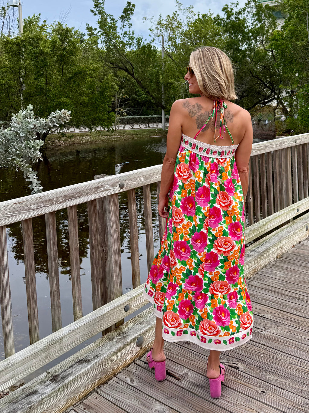 Secret Garden Midi Dress