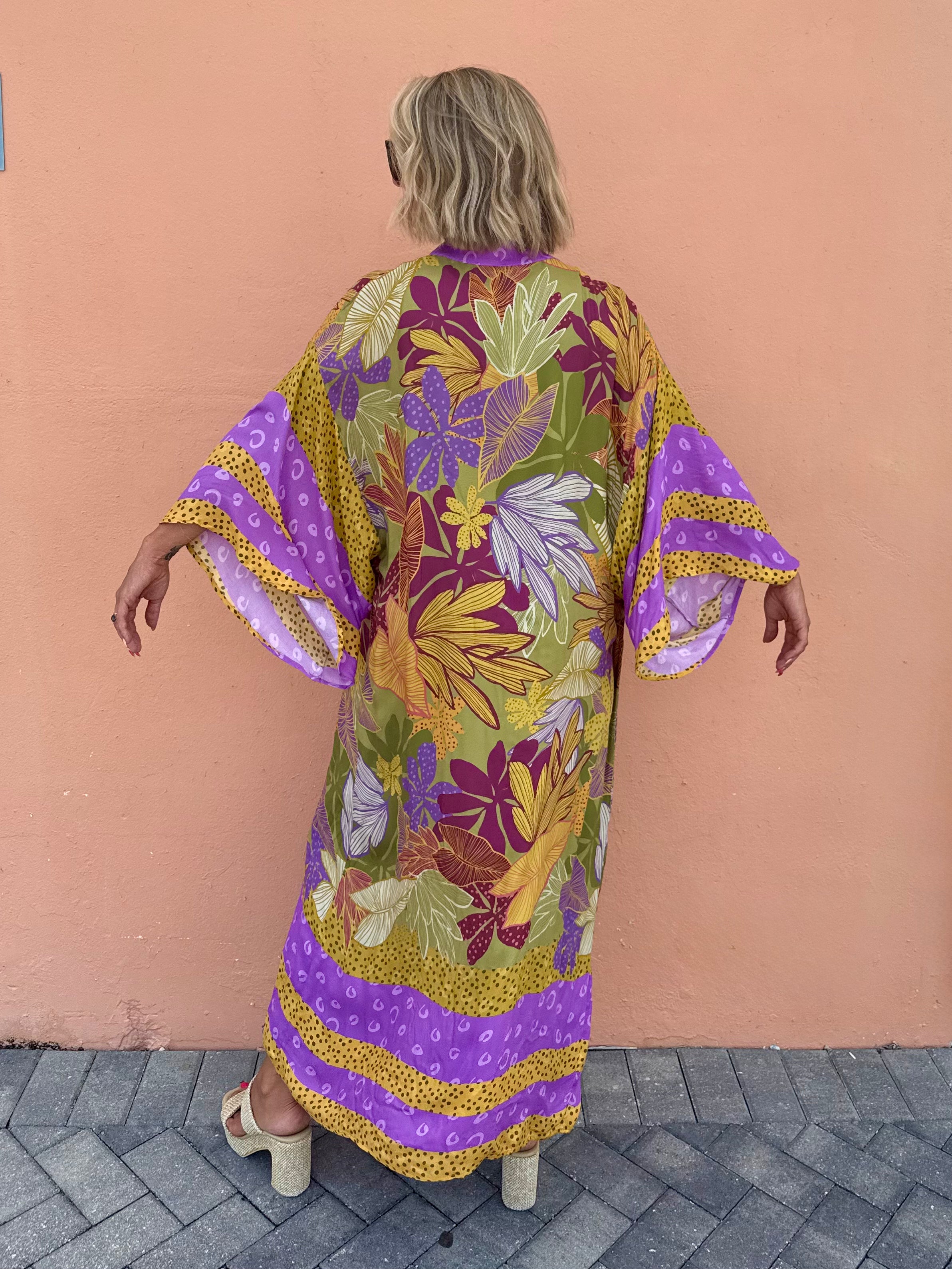 Saffron Jungle Kimono