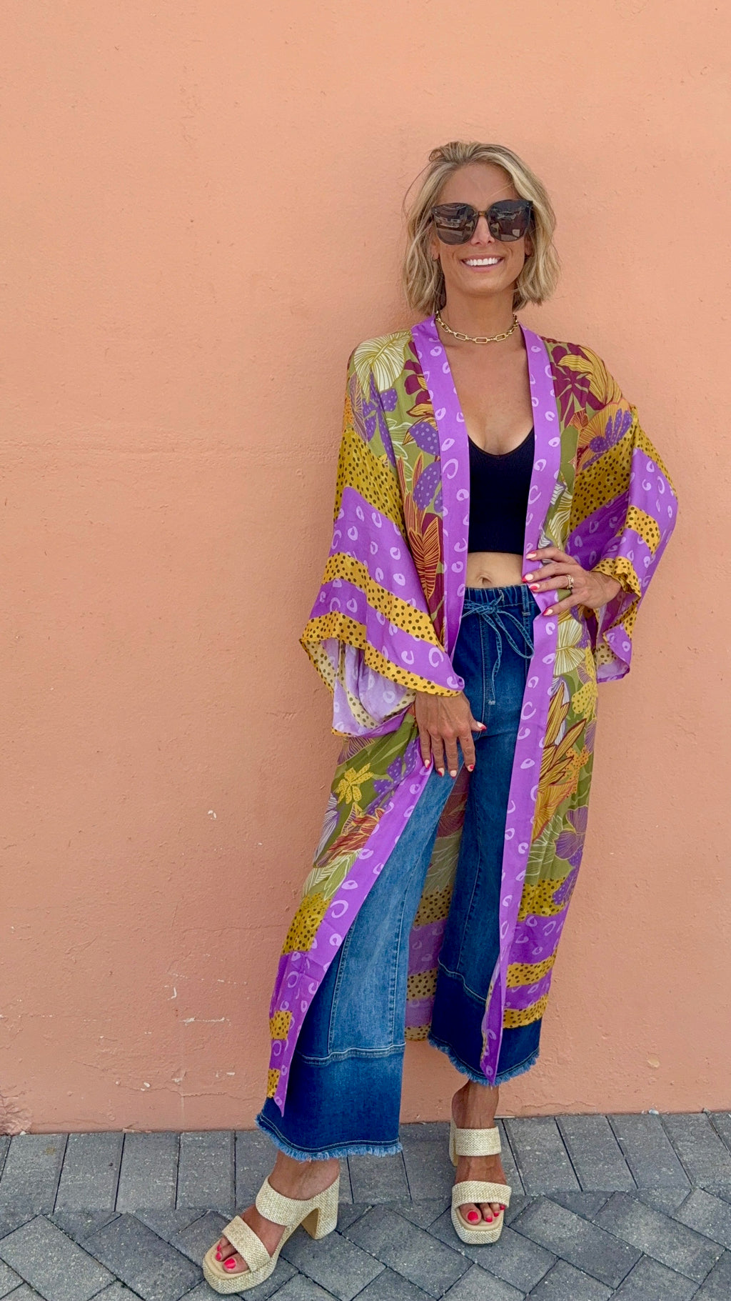 Saffron Jungle Kimono