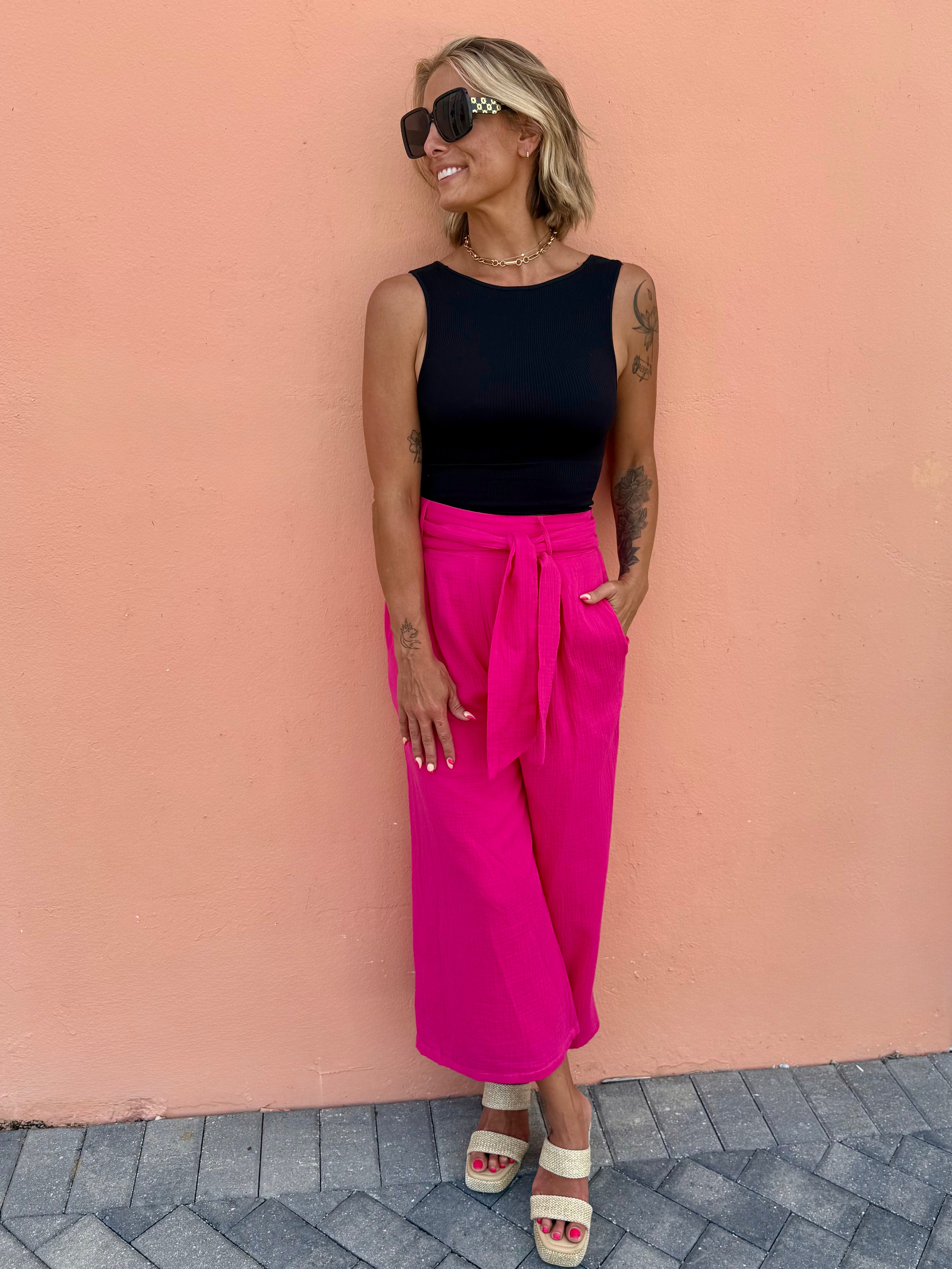 Love my Gauze Cotton Wide Leg Pants