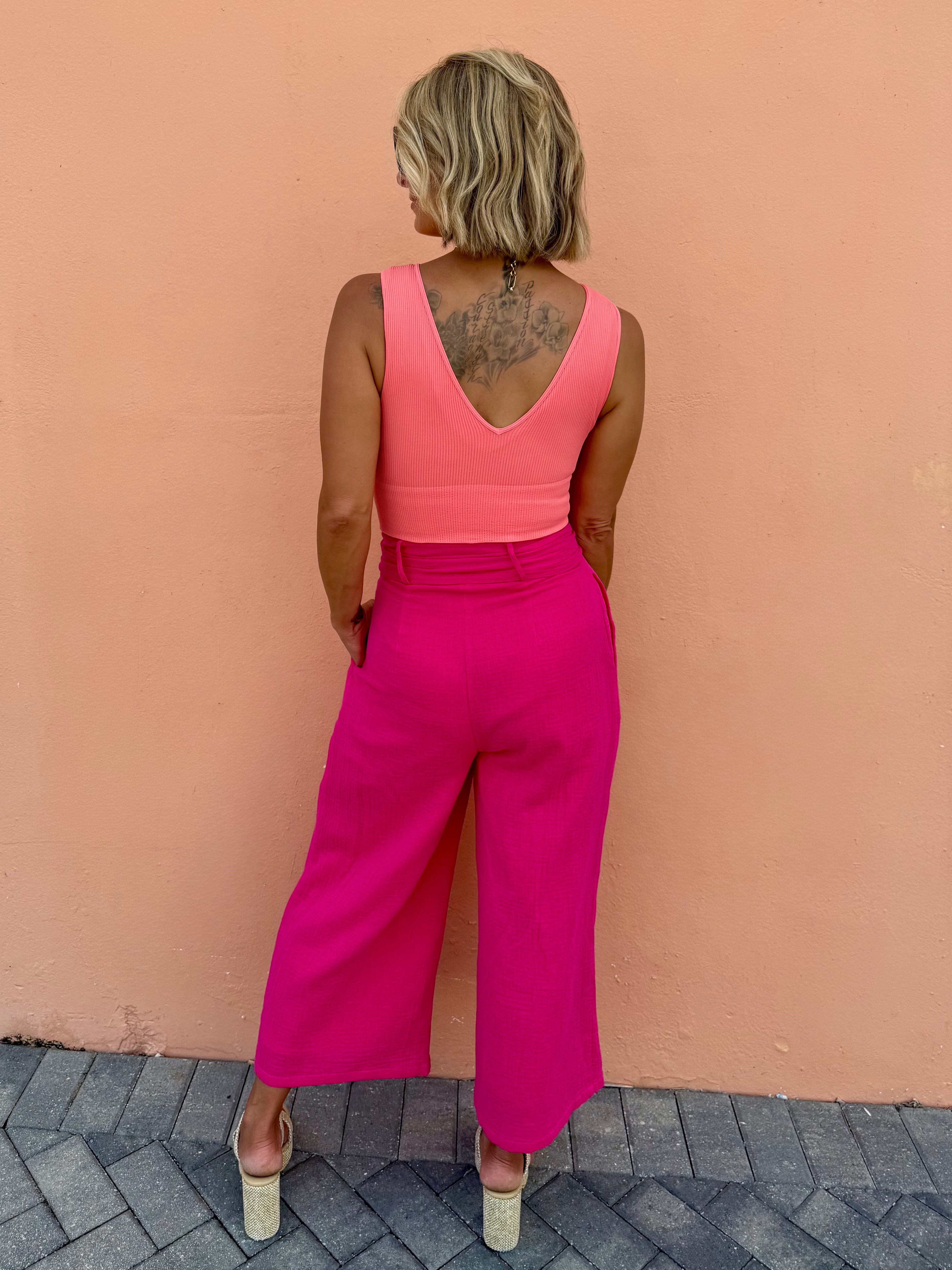 Love my Gauze Cotton Wide Leg Pants