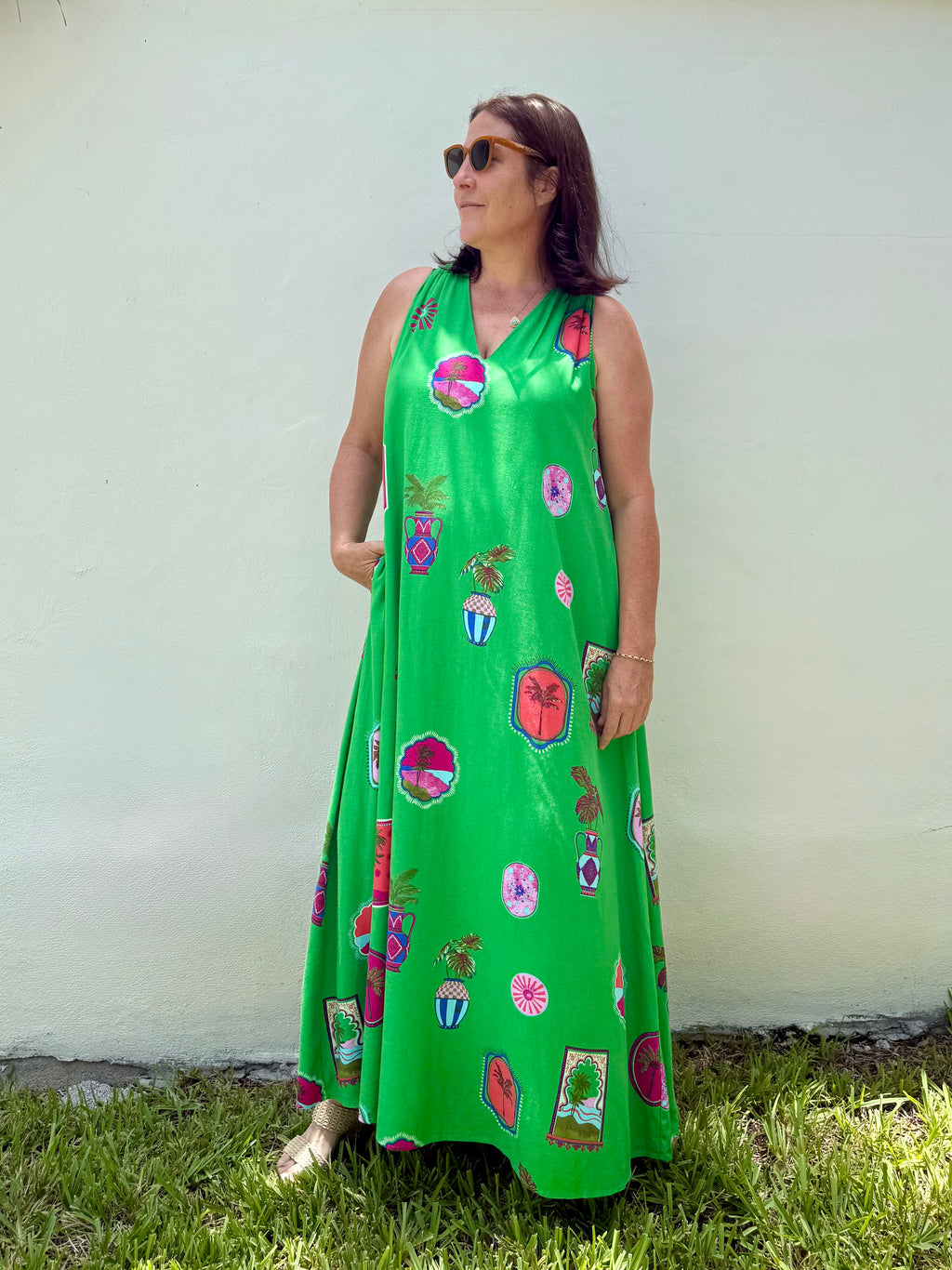 Postcard Palms Maxi Dress