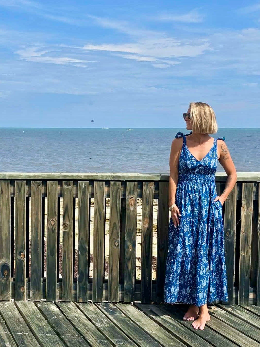Blue Tide Maxi Dress