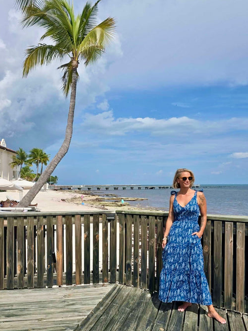 Blue Tide Maxi Dress
