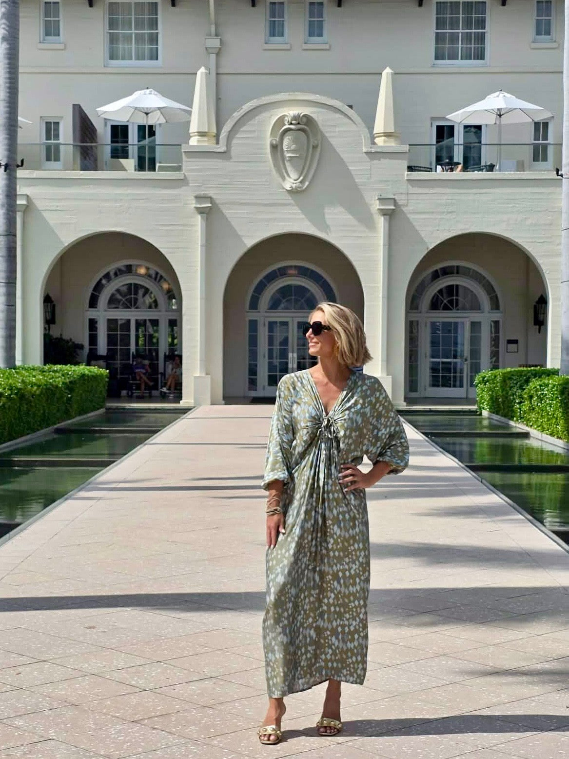Green Diamond Print Toria Dress by NFD