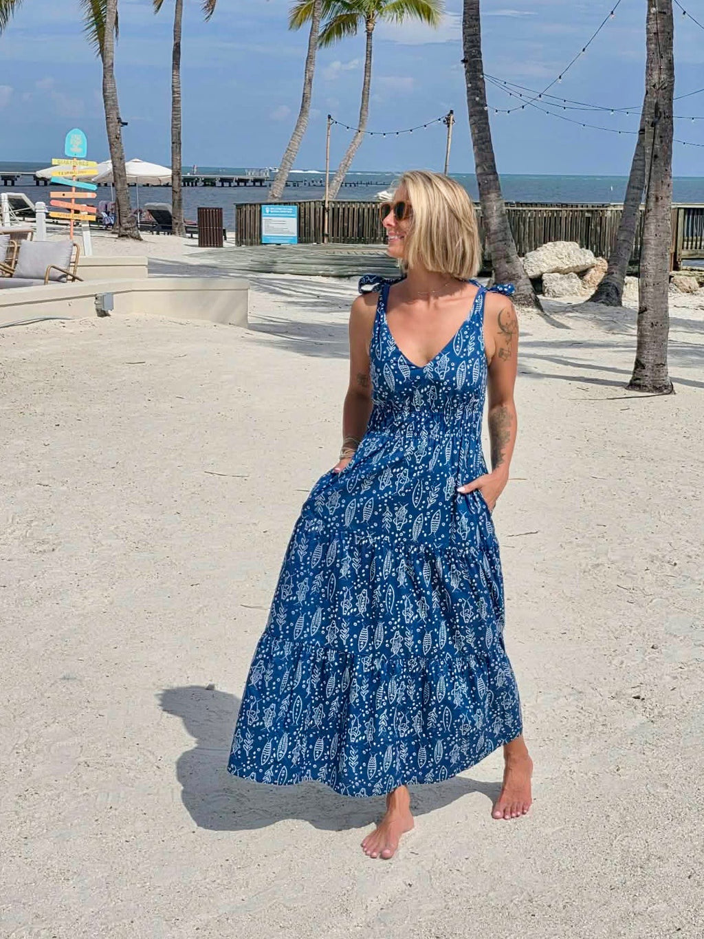 Blue Tide Maxi Dress