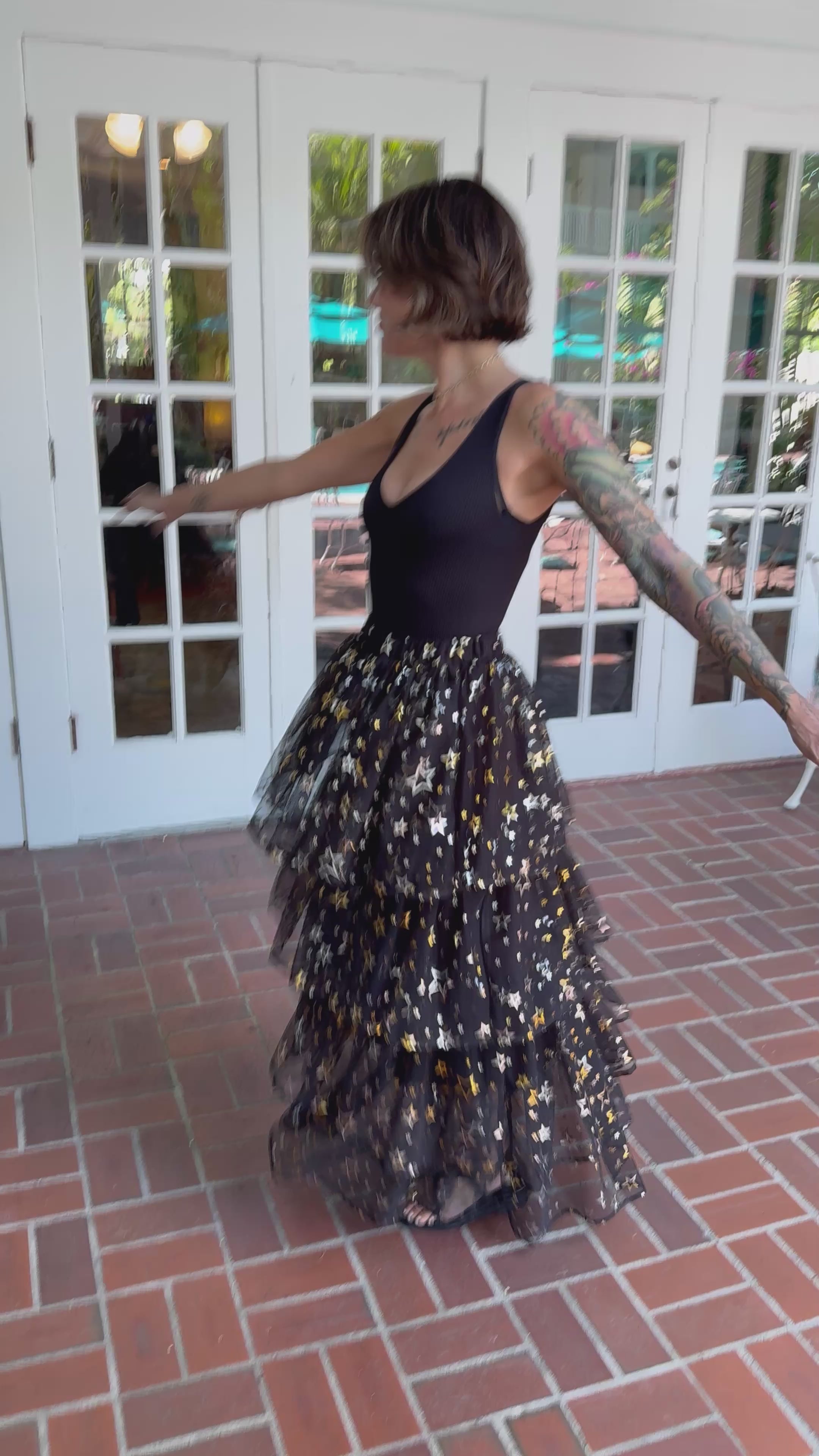 Midnight Stardust Maxi Skirt – Kirbys Closet