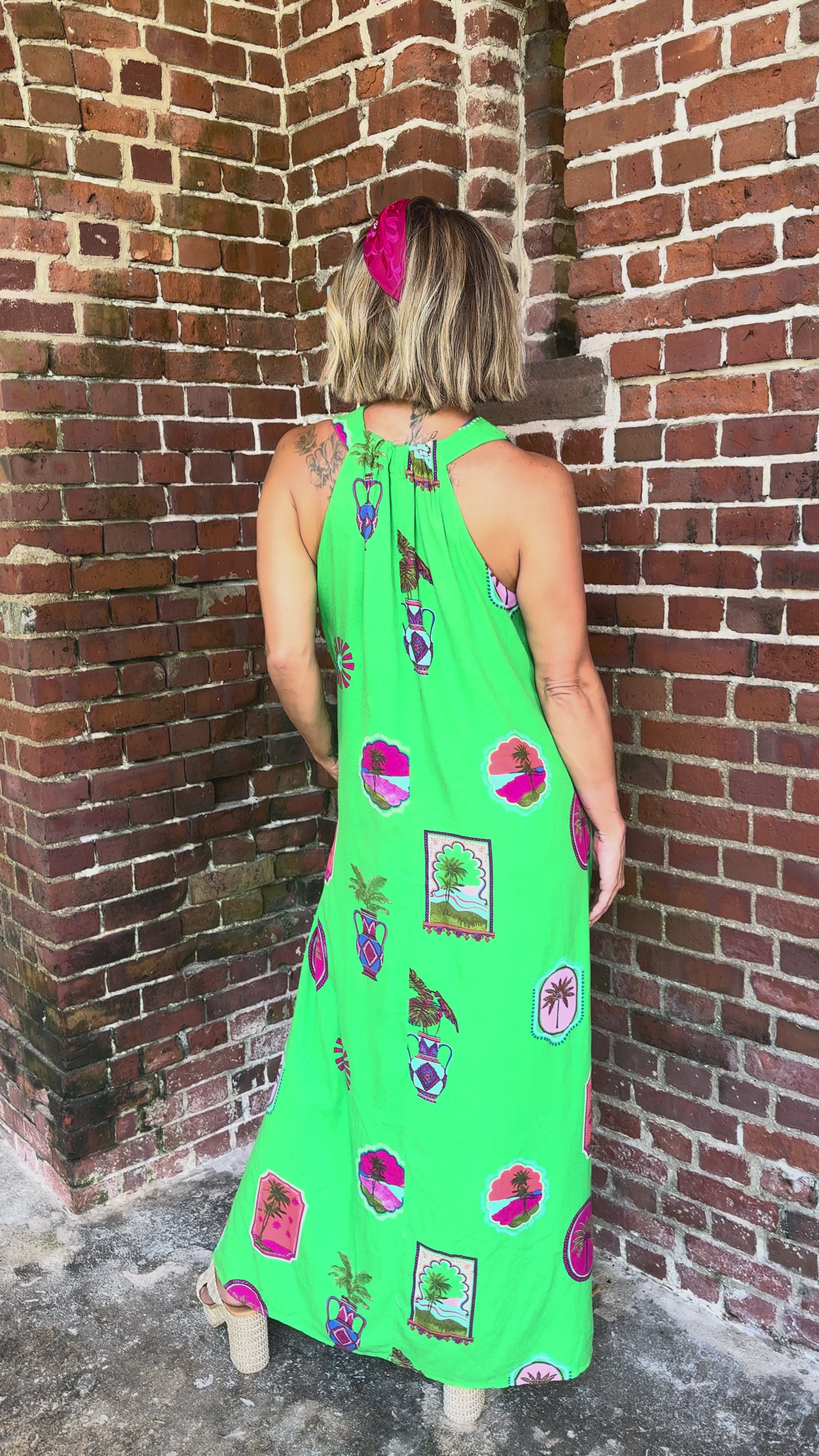 Postcard Palms Maxi Dress