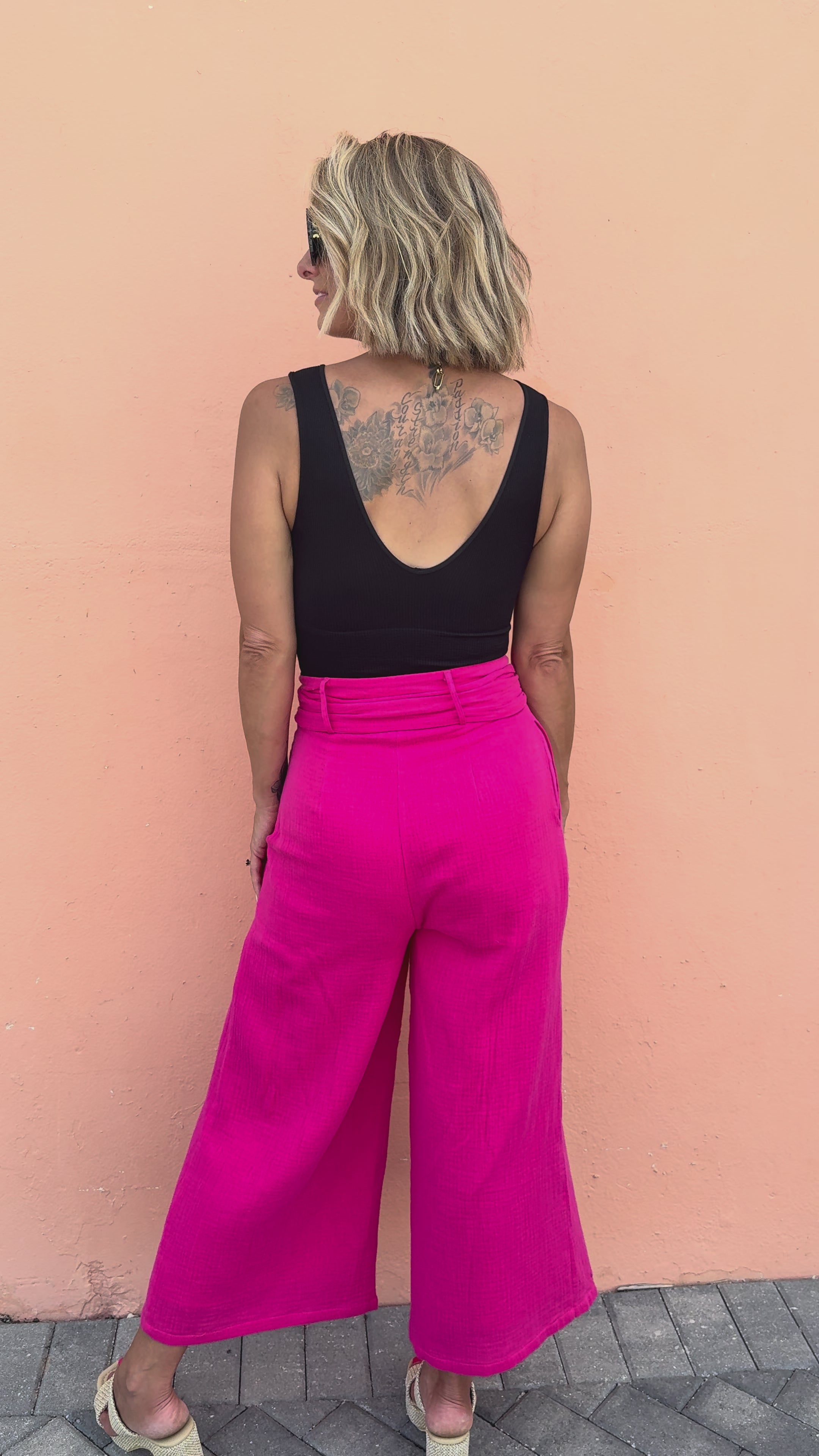 Love my Gauze Cotton Wide Leg Pants