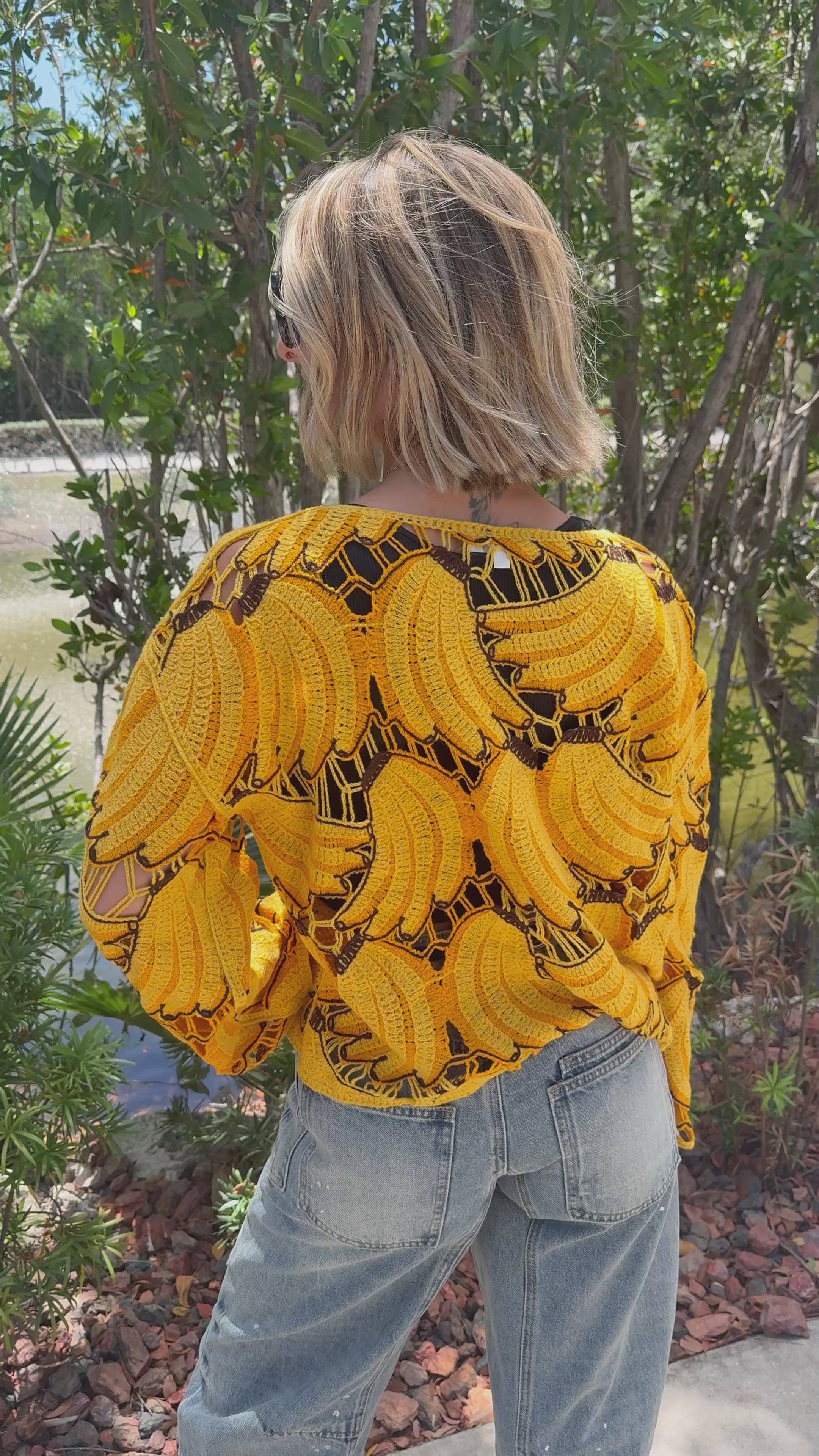 Holy Bananas Crochet Top