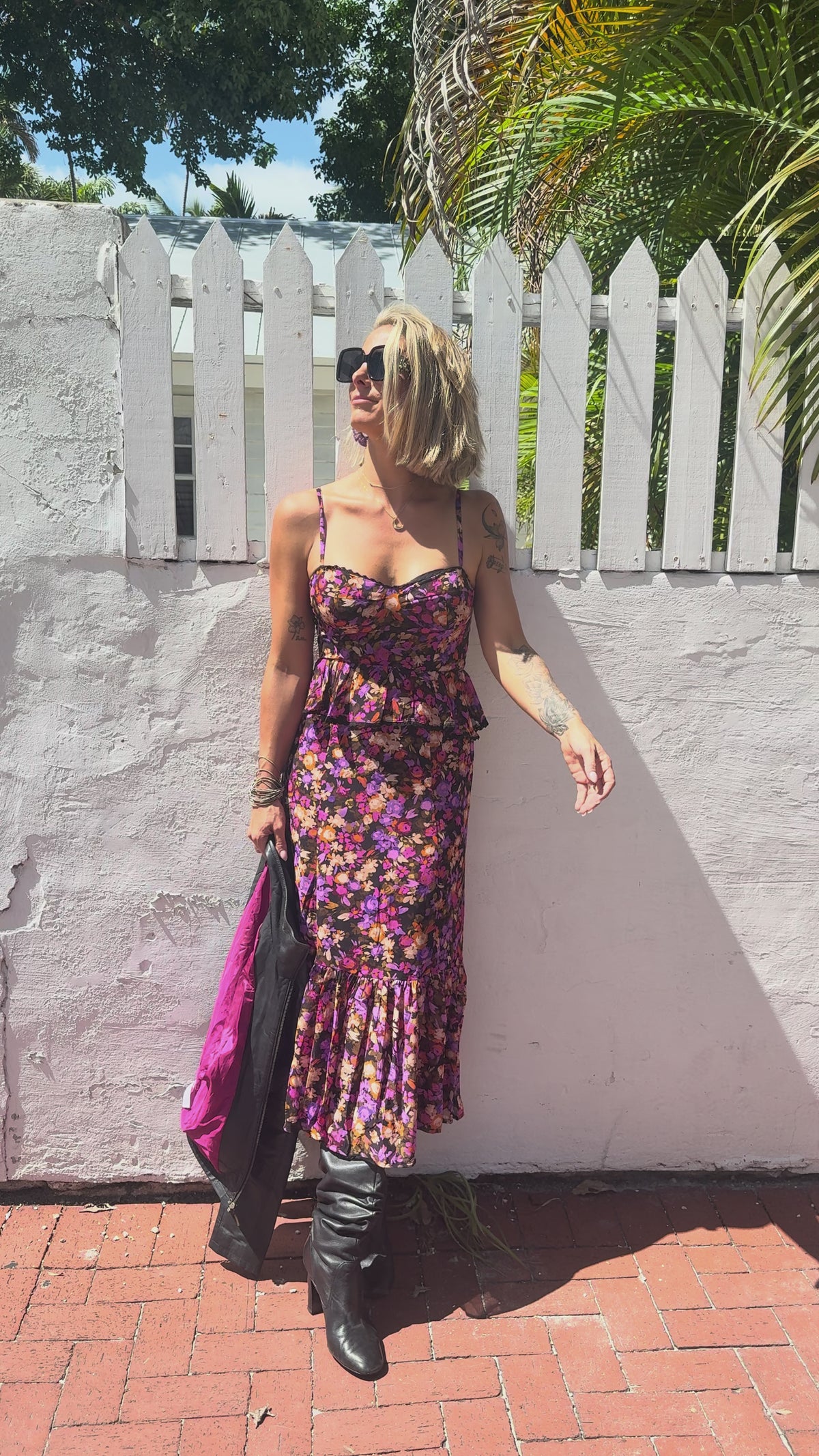The Bordeaux Bloom Dress