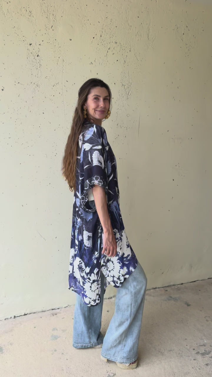 Blue Belle Kimono