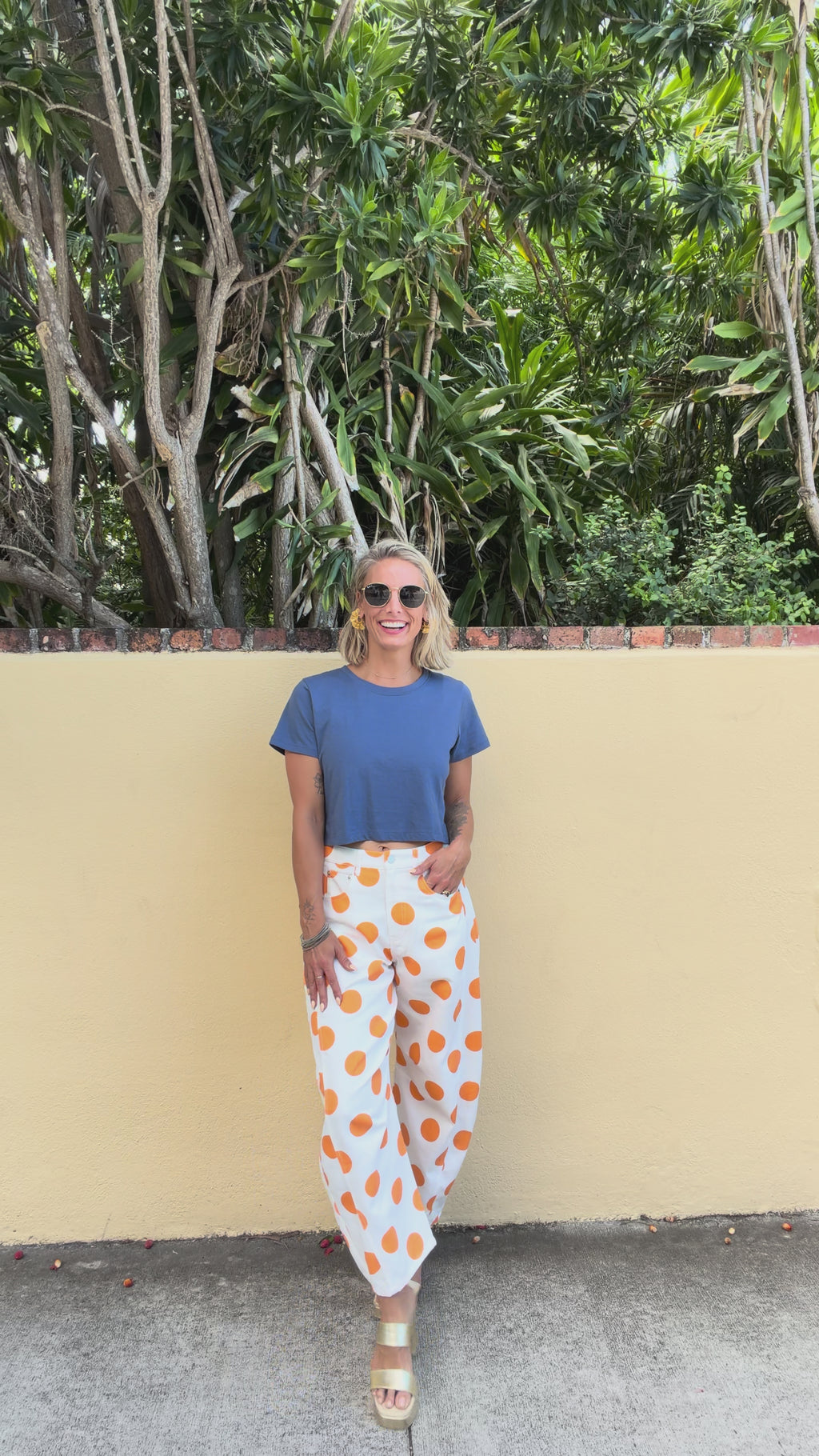 Dot Your Average Denim Pants