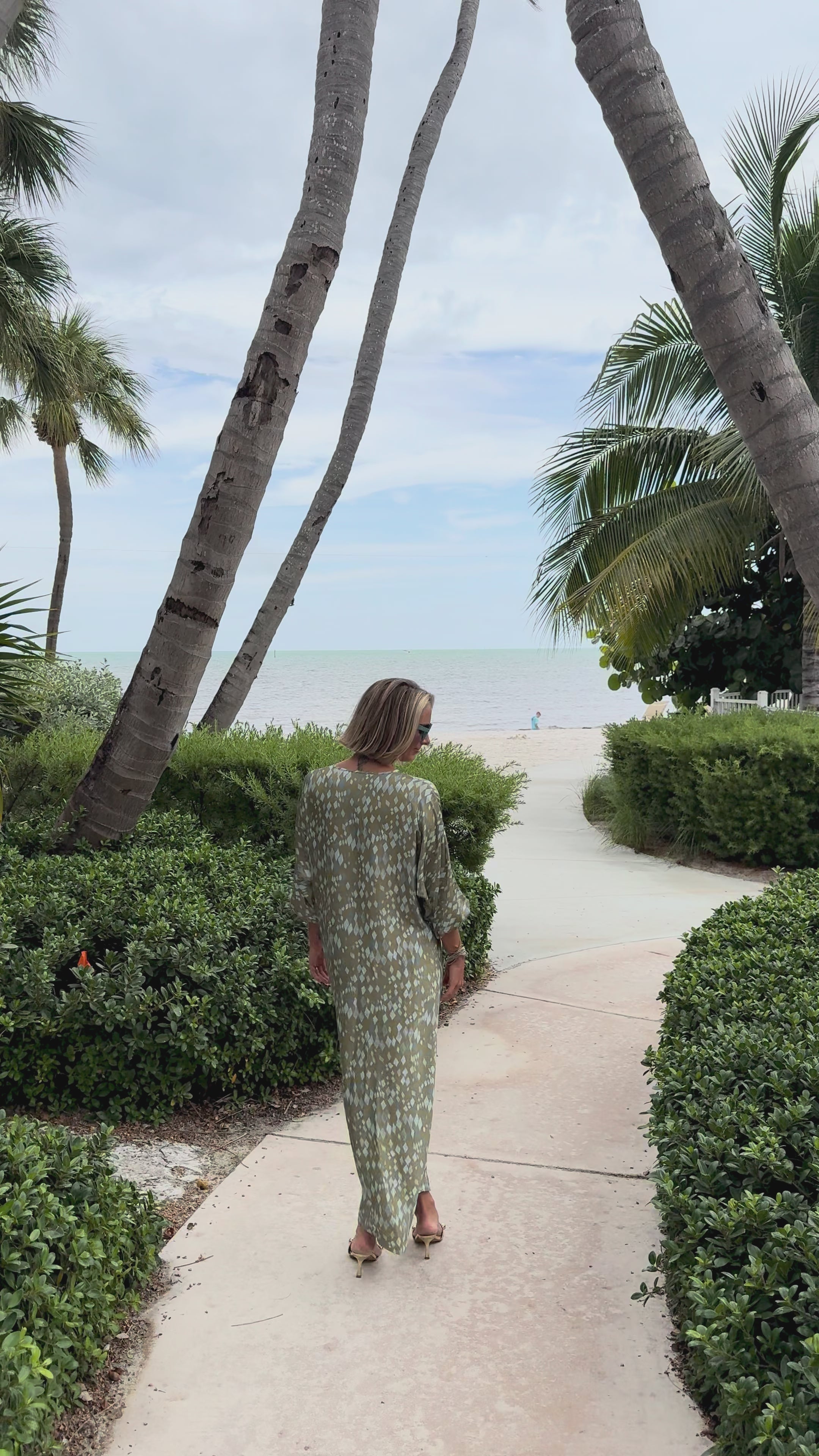 Green Diamond Print Toria Dress by NFD