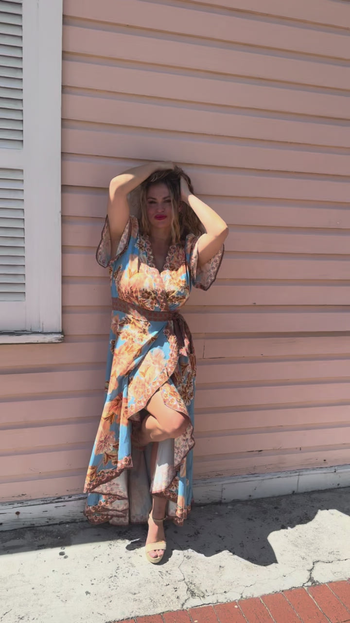The Santorini Sunset Dress