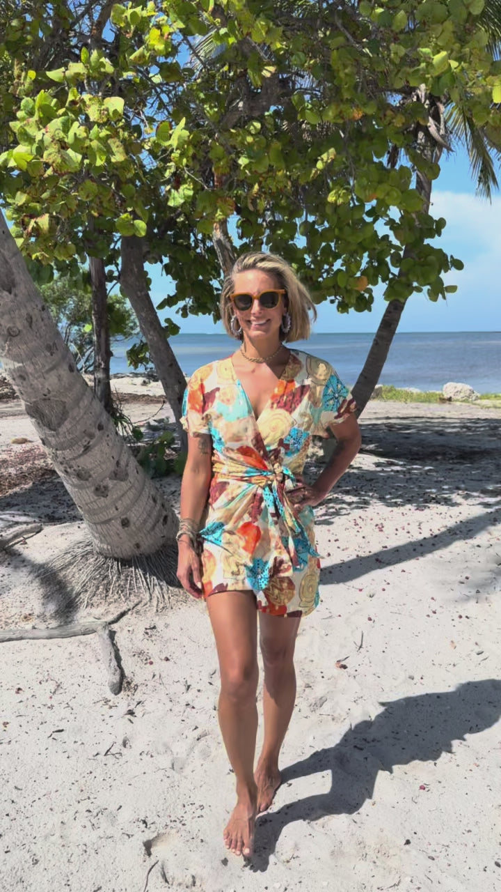 Shell Mini Wrap Dress by NFD