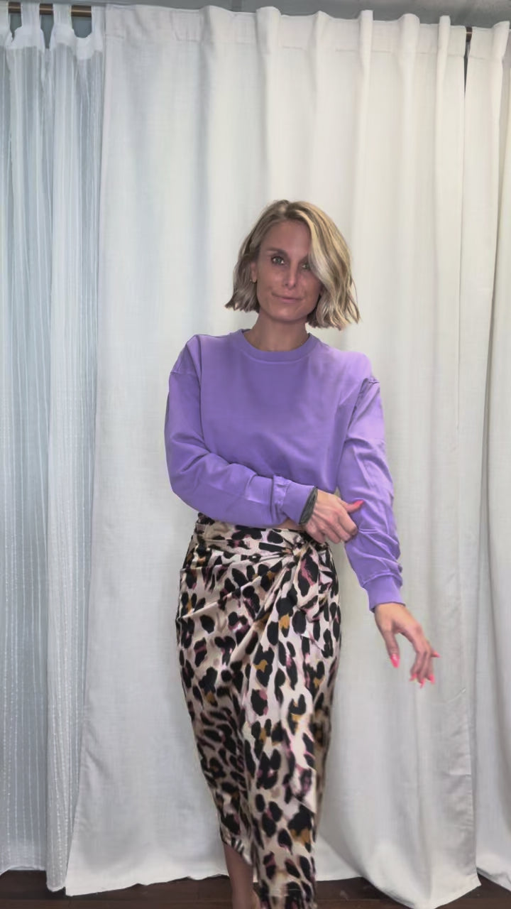 Violet Hour Cropped Sweatshirt