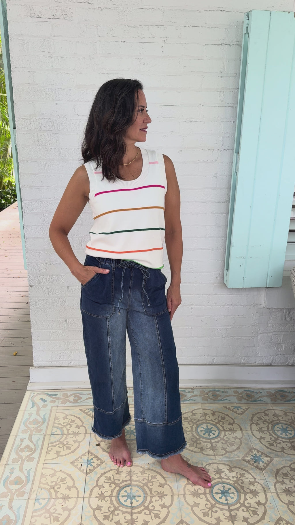 Boardwalk Breeze Sweater Tank